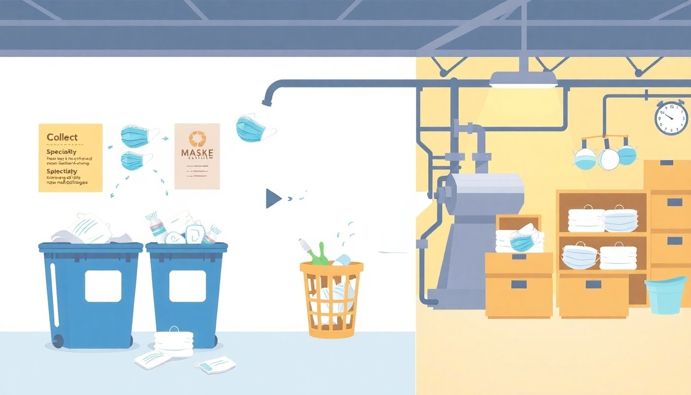 Reciclaje de mascarillas y tapabocas