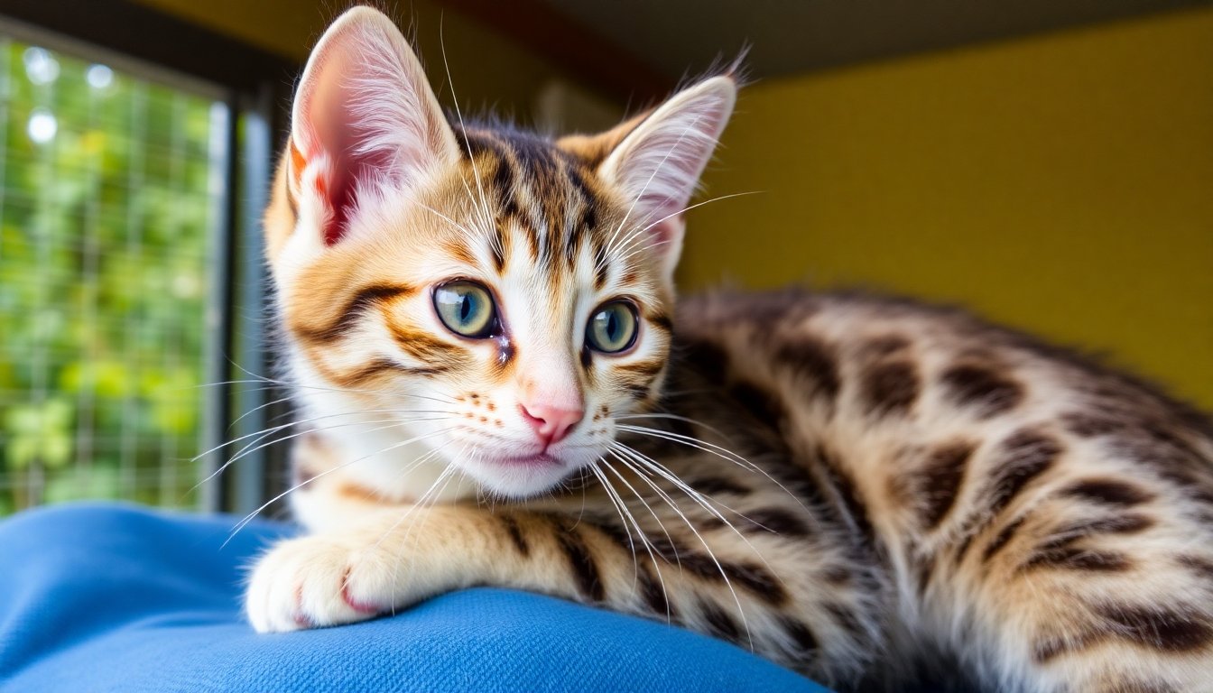 Rehabilitación de gato savannah