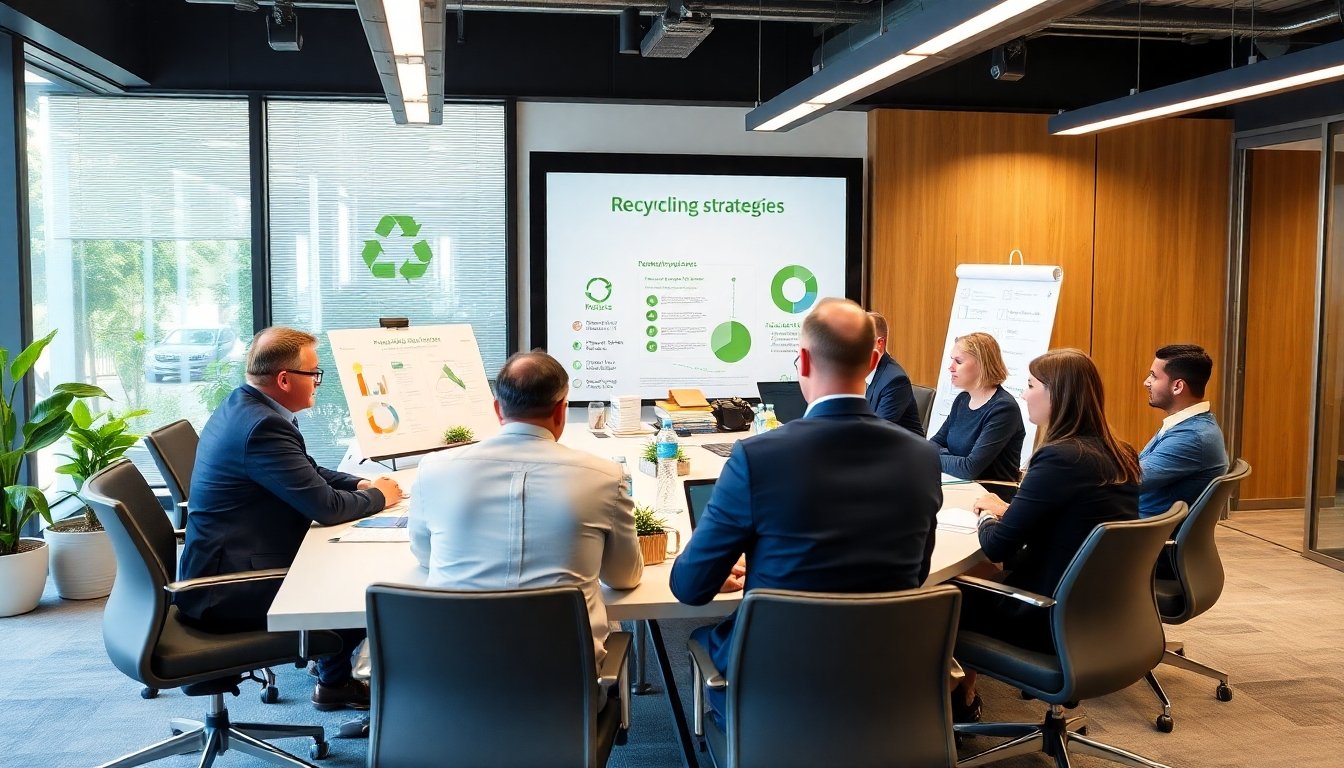 Reunión de empresas para el reciclaje