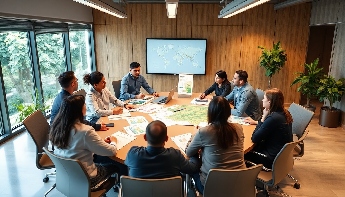 Reunión de estrategia sostenible en Túnez