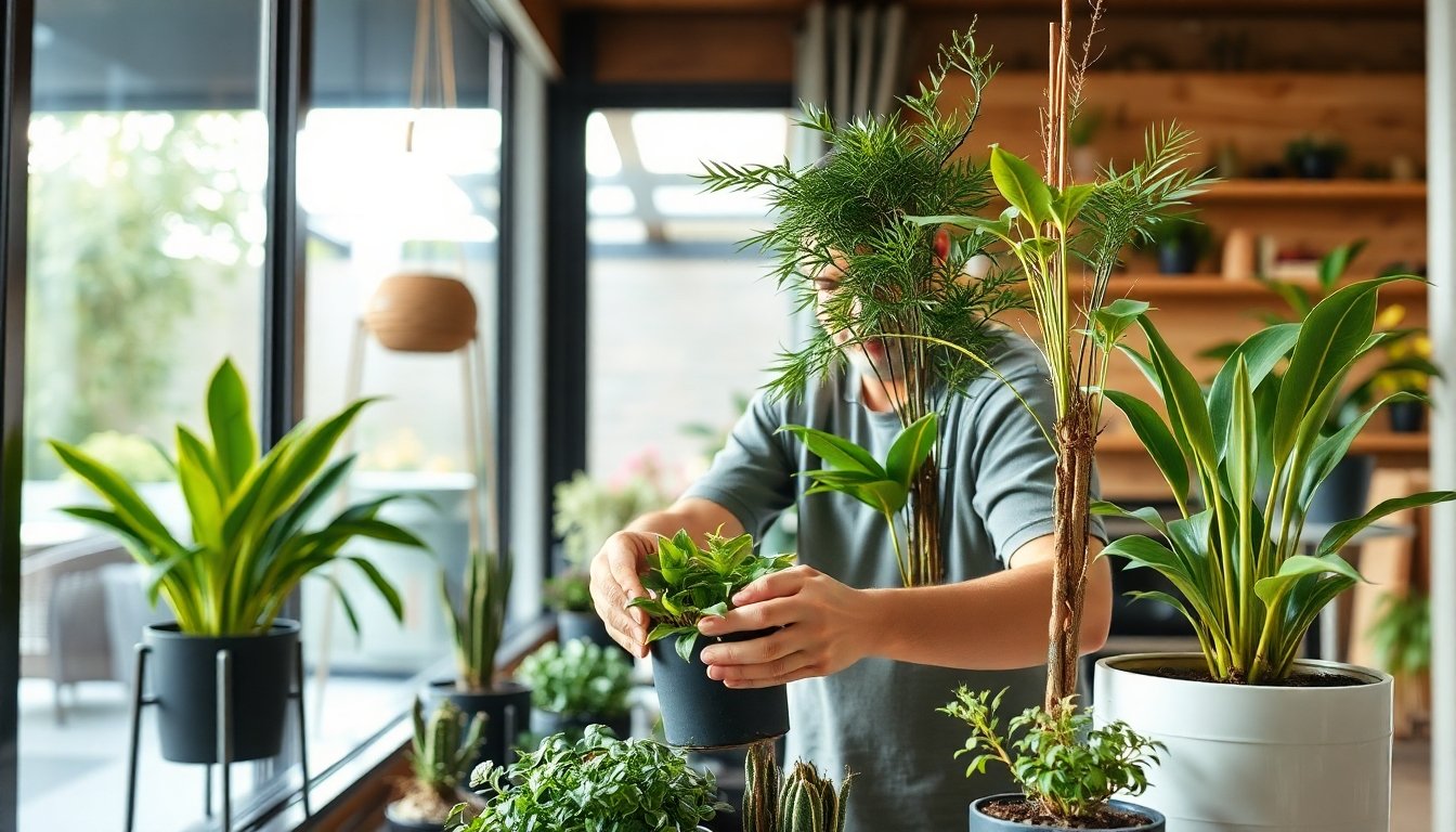 Riego adecuado para plantas de interior