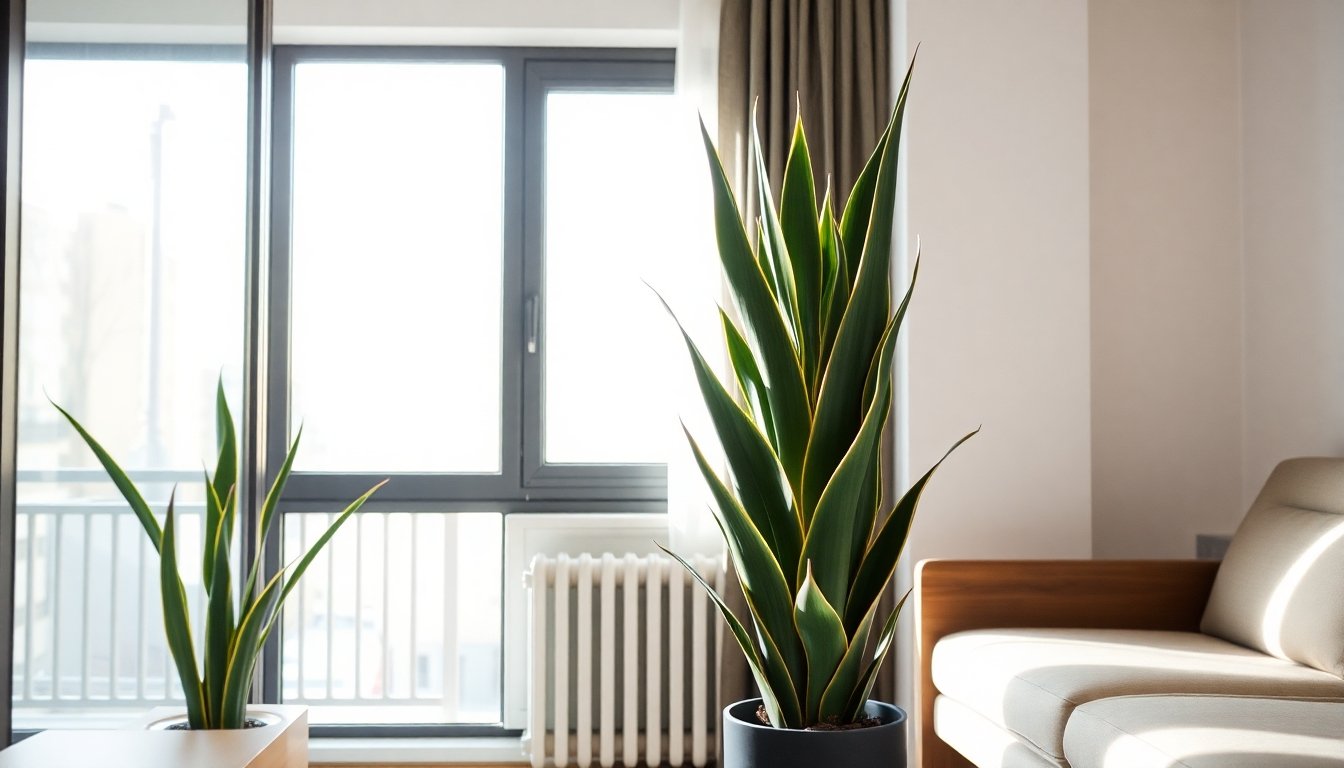 Sansevieria en interior