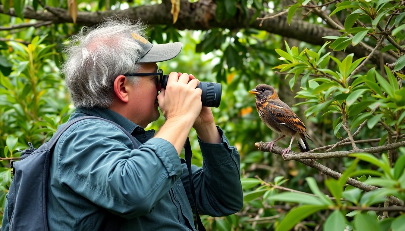 Sentado observando aves en Kaieteur