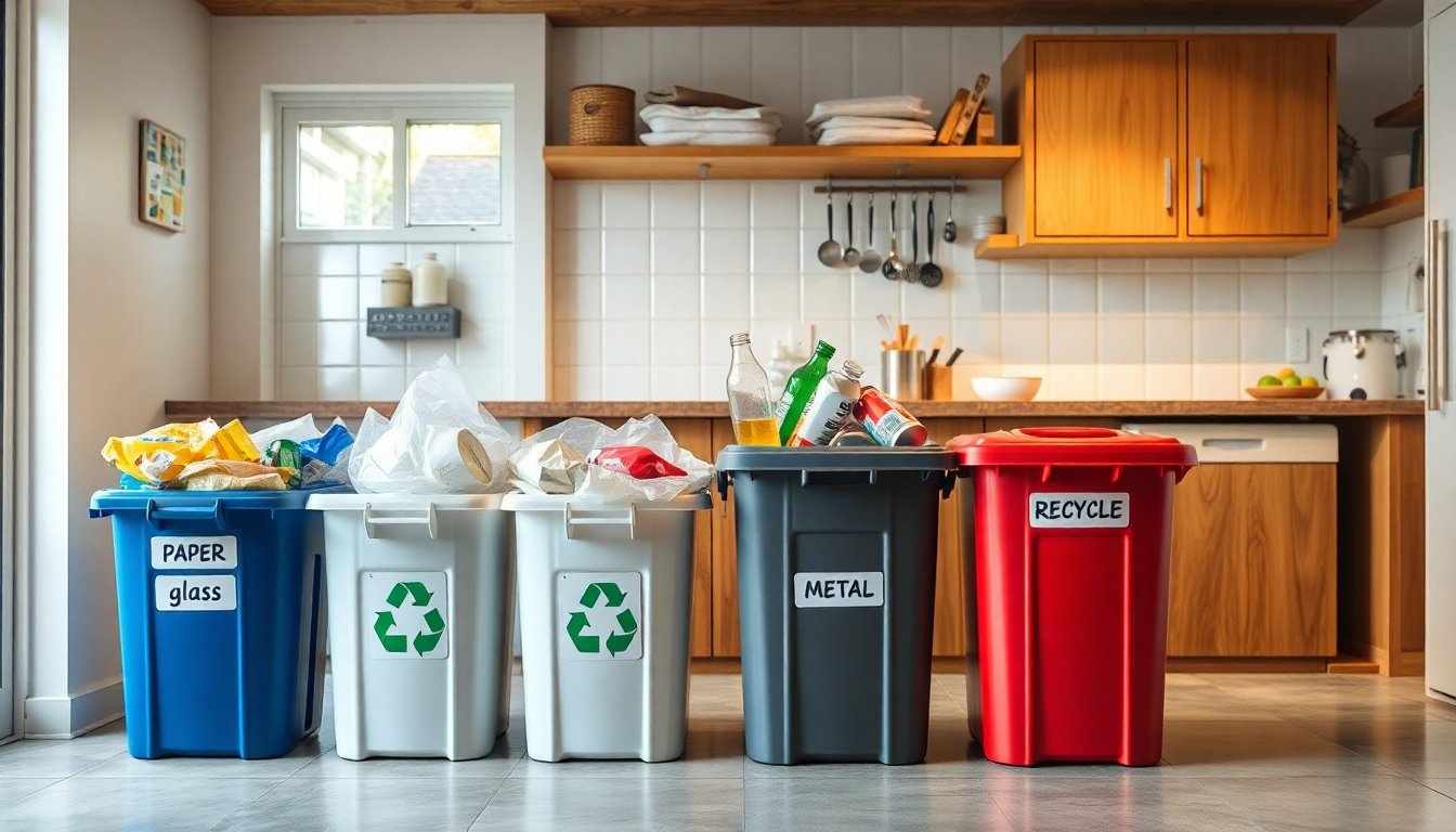 Separación de residuos en casa