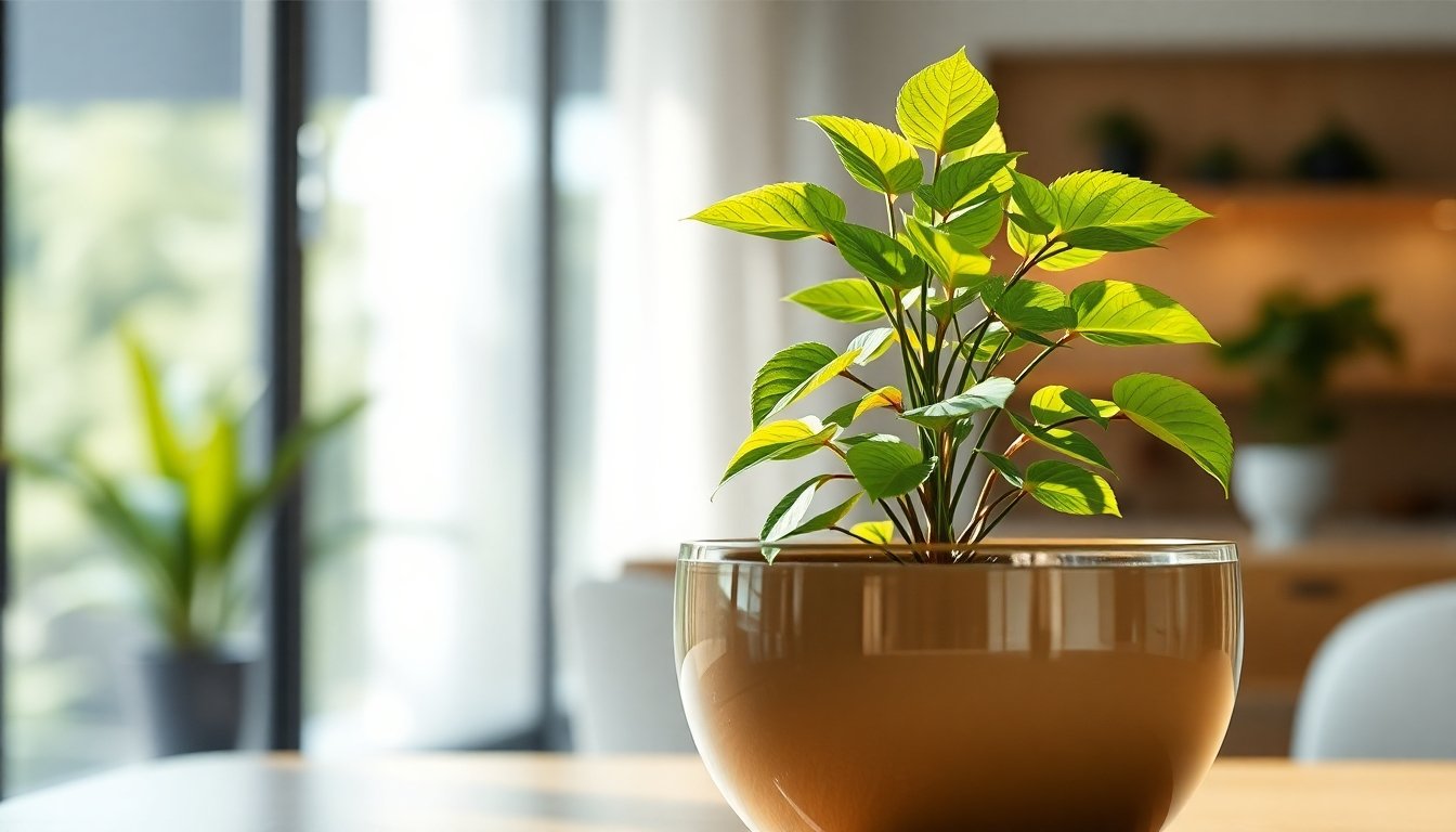 Siempreviva con buen drenaje en su maceta