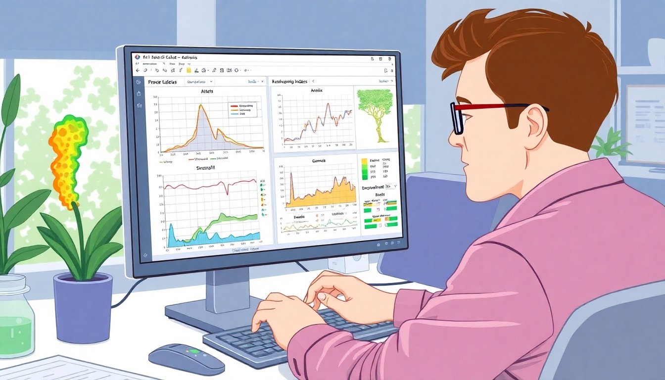 Software de análisis de biodiversidad en uso