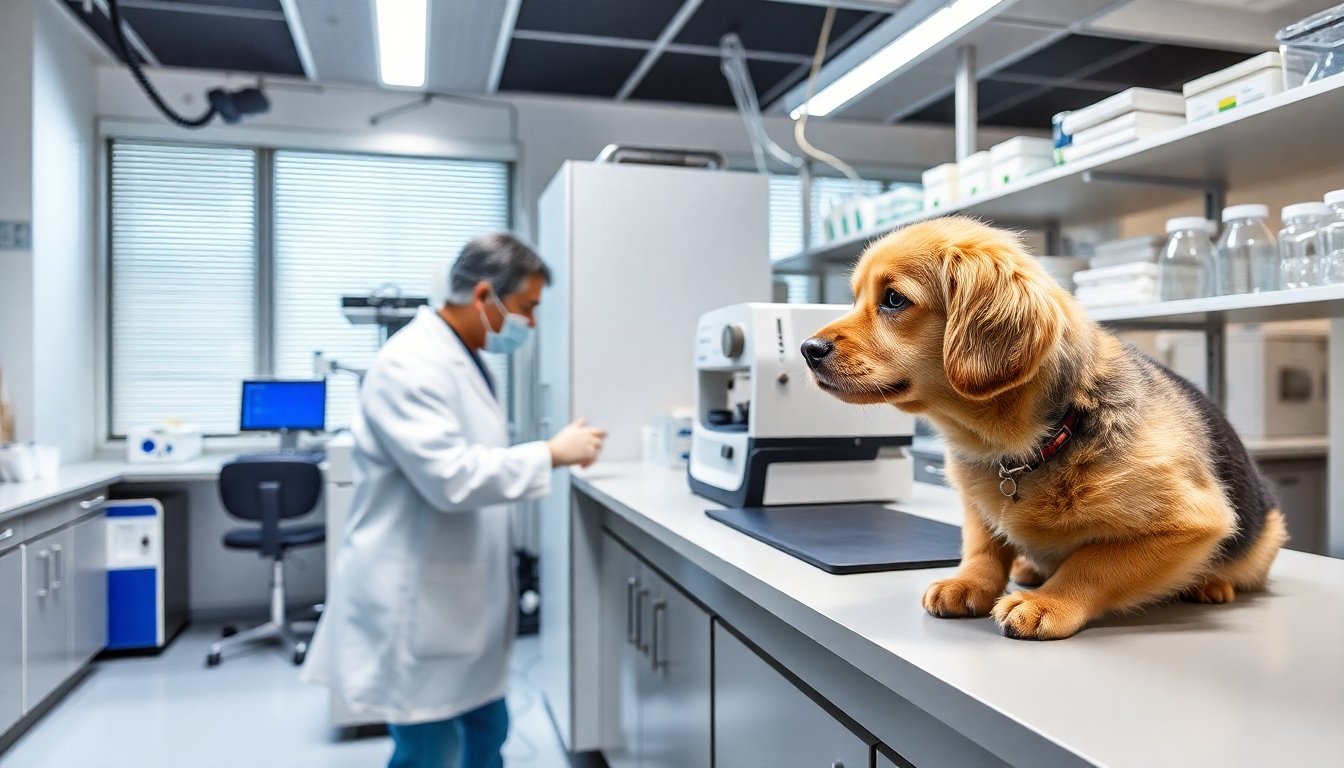 Tecnología avanzada en clínica veterinaria