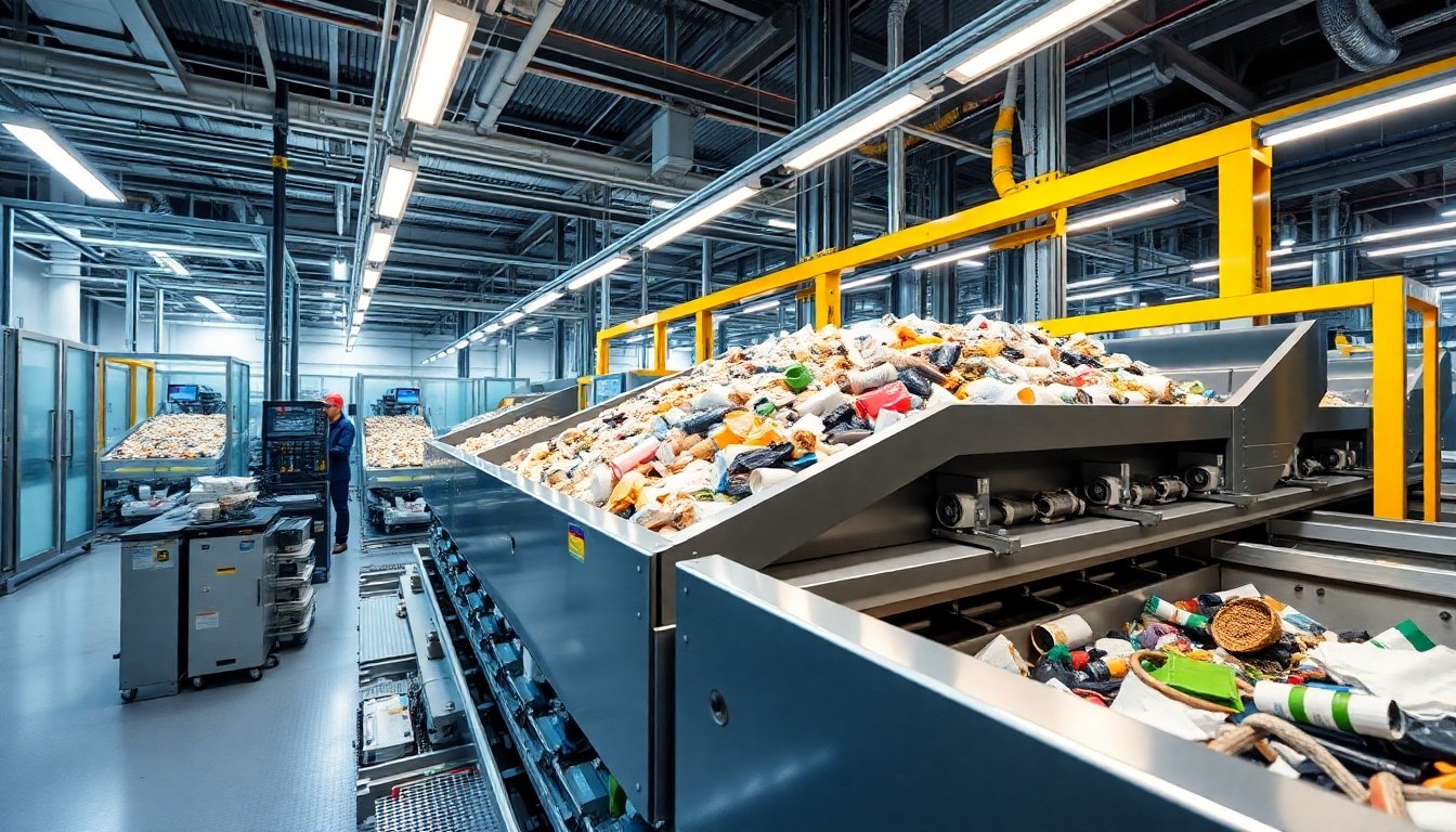 Tecnología de separación automática en una recicladora especializada