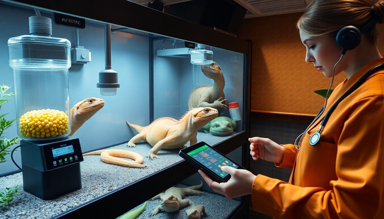 Tecnología en la alimentación de reptiles