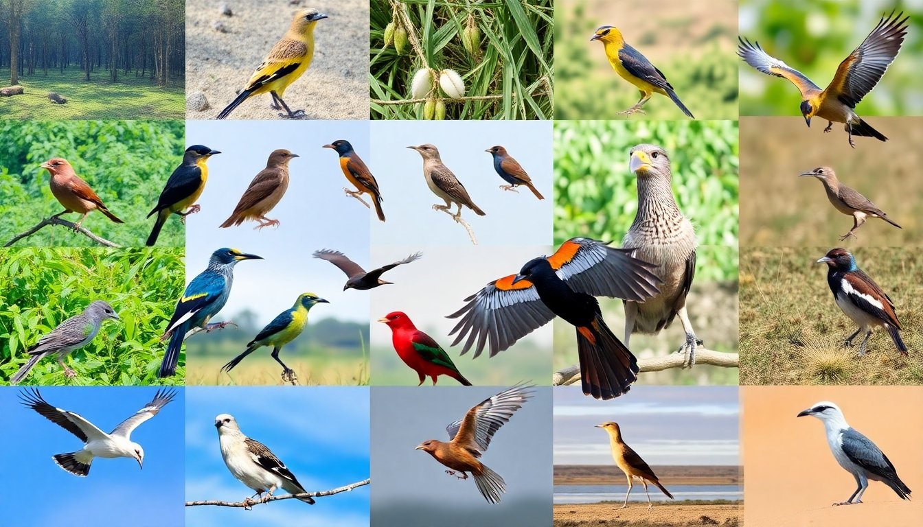 Tipos de aves en Zambia