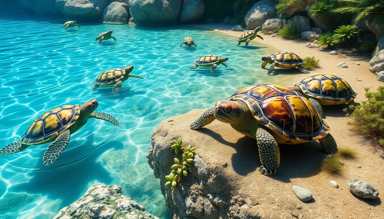 Tipos de tortugas en su hábitat natural