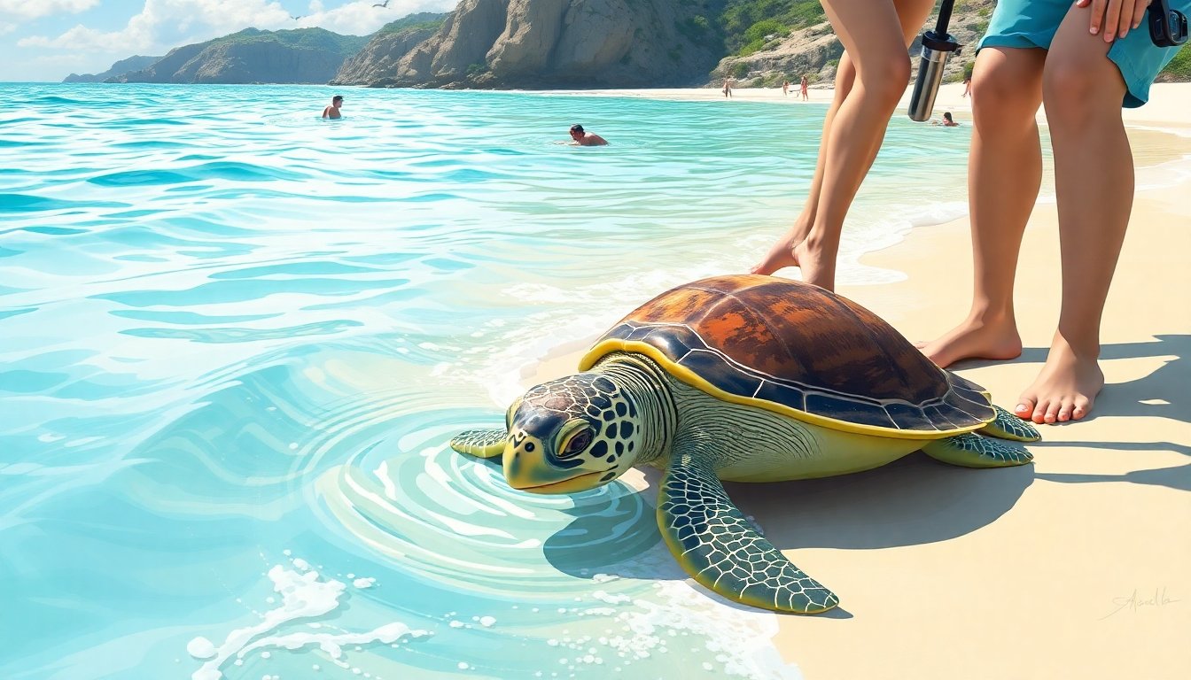 tortuga caña en programa de conservación