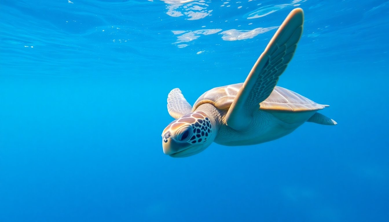 tortuga en su hábitat natural