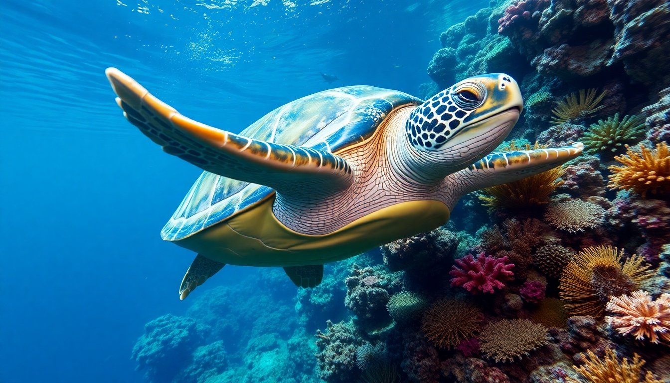 Tortuga más grande del mundo en acción