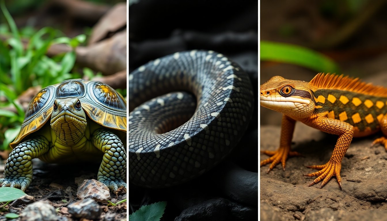 tortugas comparadas con otros reptiles