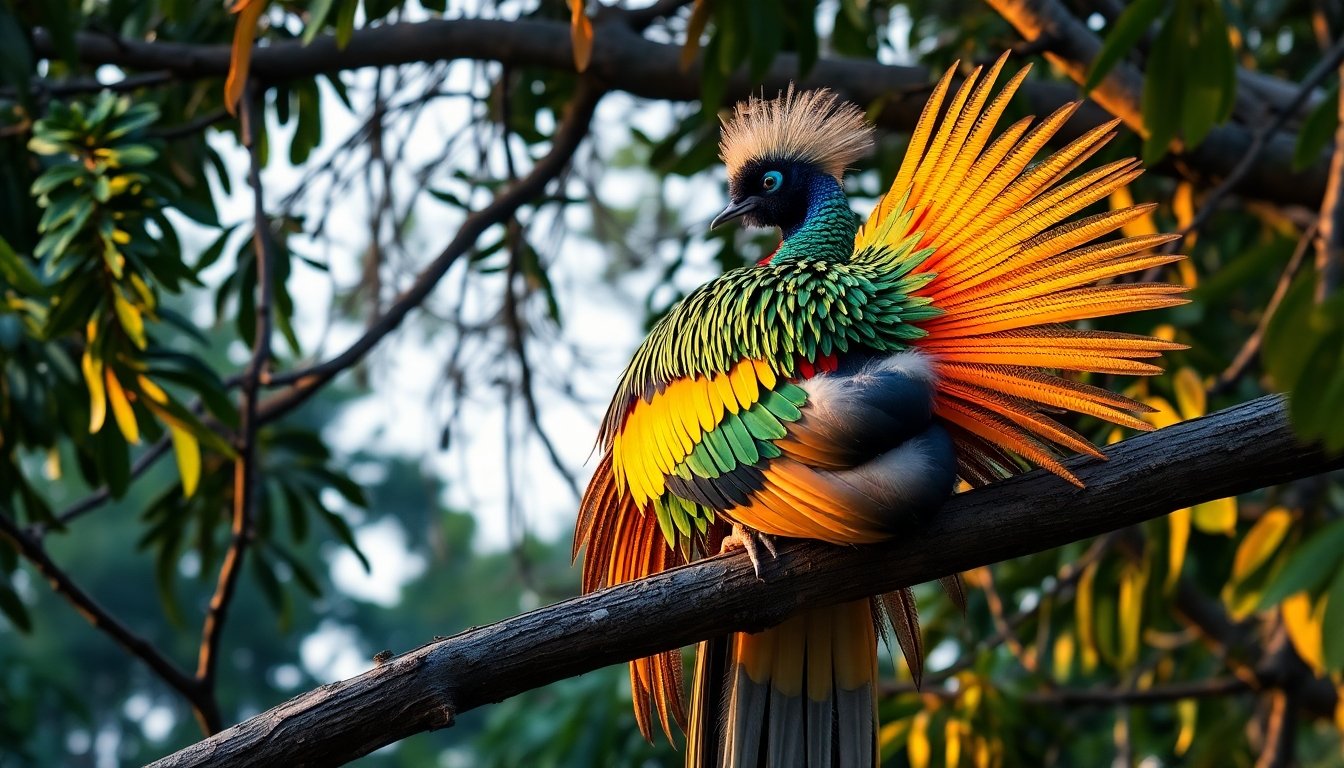 Turaco gigante en su hábitat natural