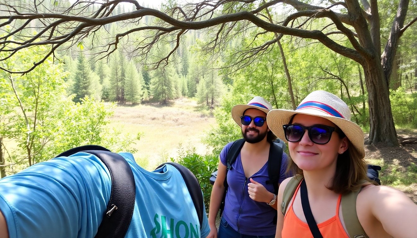 Turistas disfrutando de un parque nacional en USA