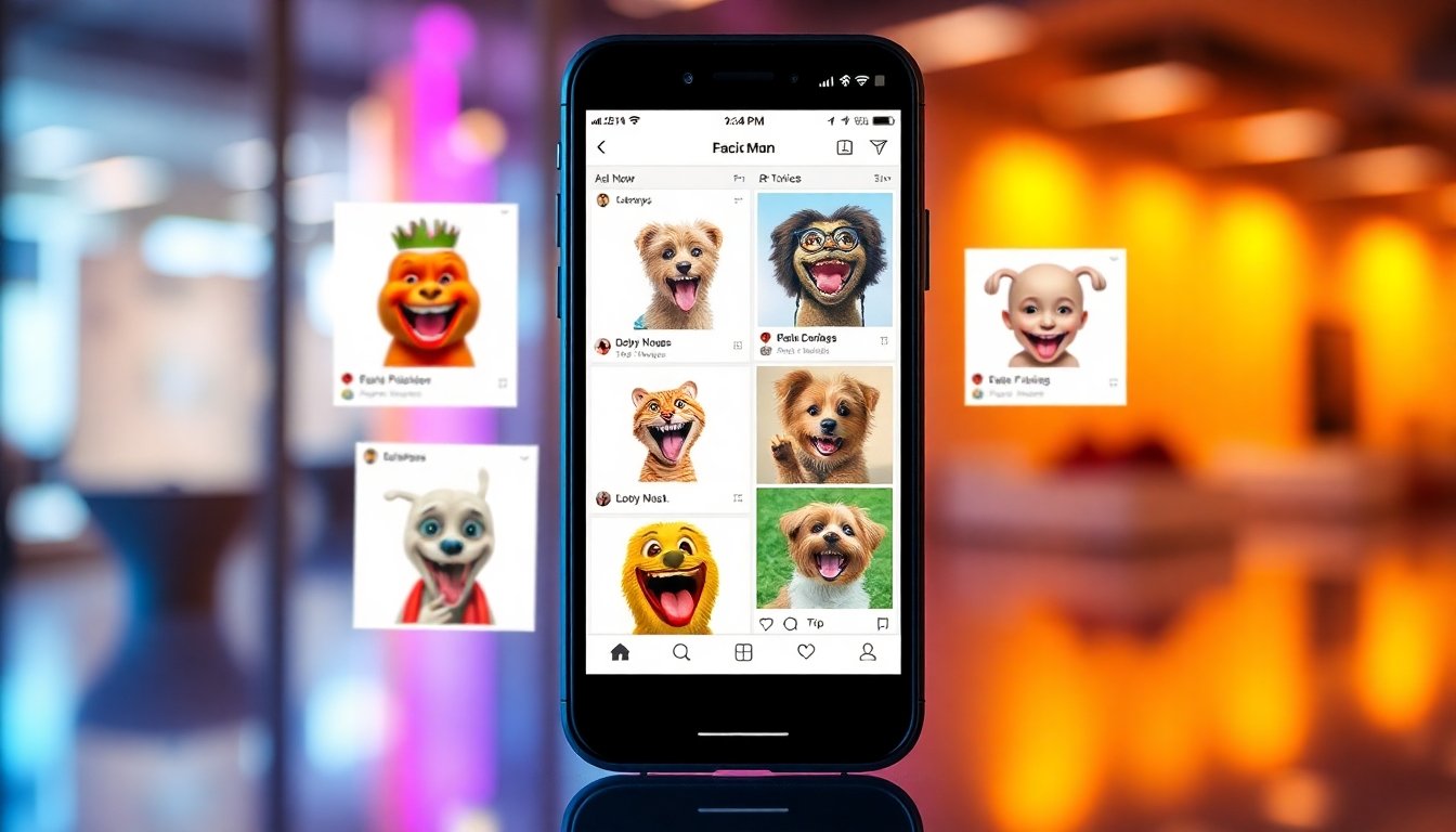 Usando imágenes divertidas en PNG en redes sociales