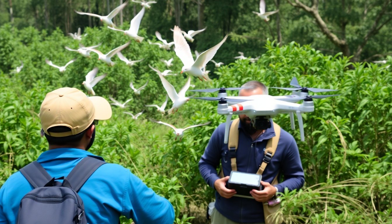 Uso de tecnología en la conservación de aves en Guyana