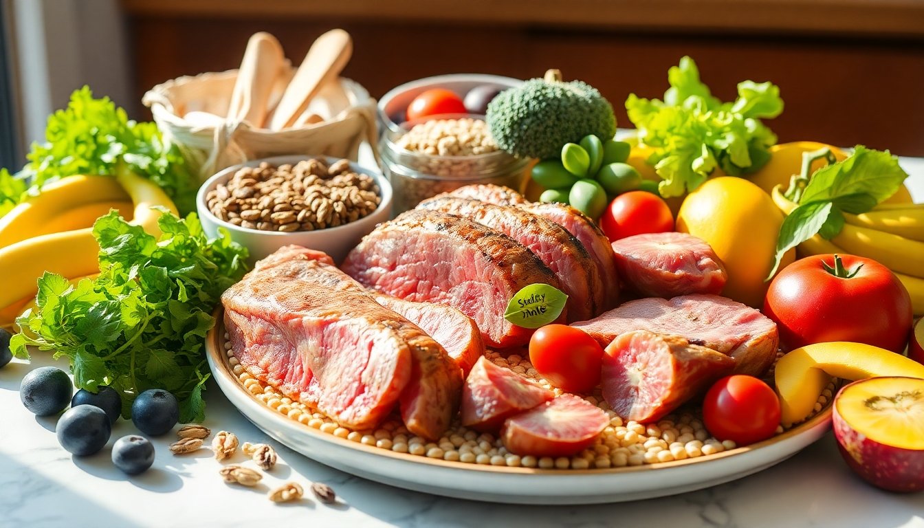 Variedad de alimentos en una dieta omnívora