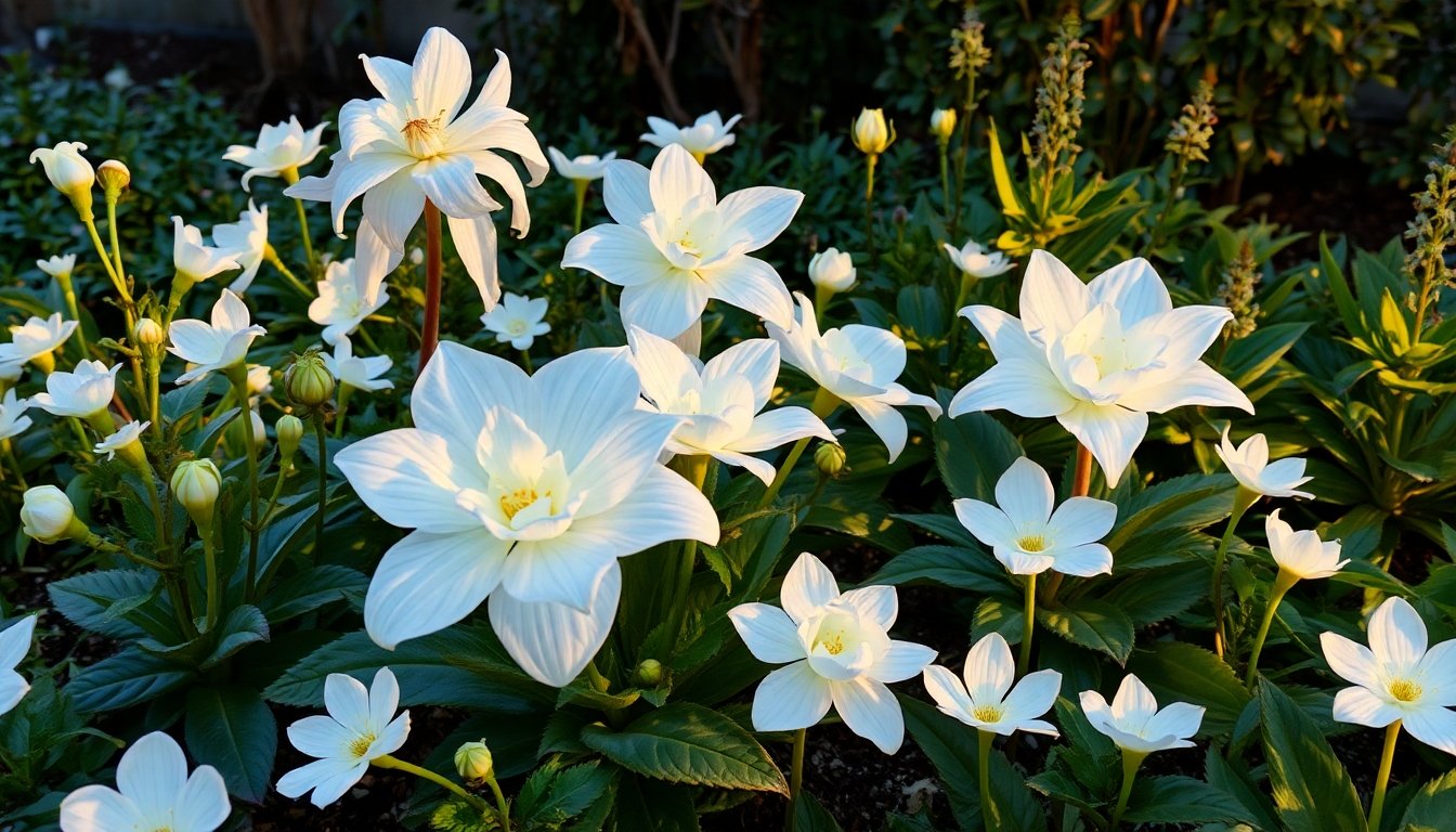 Variedades de astromelias blancas