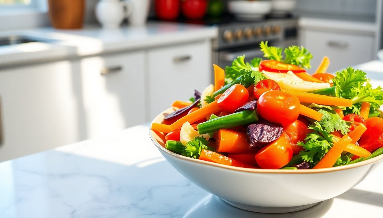 verduras cocinadas al vapor