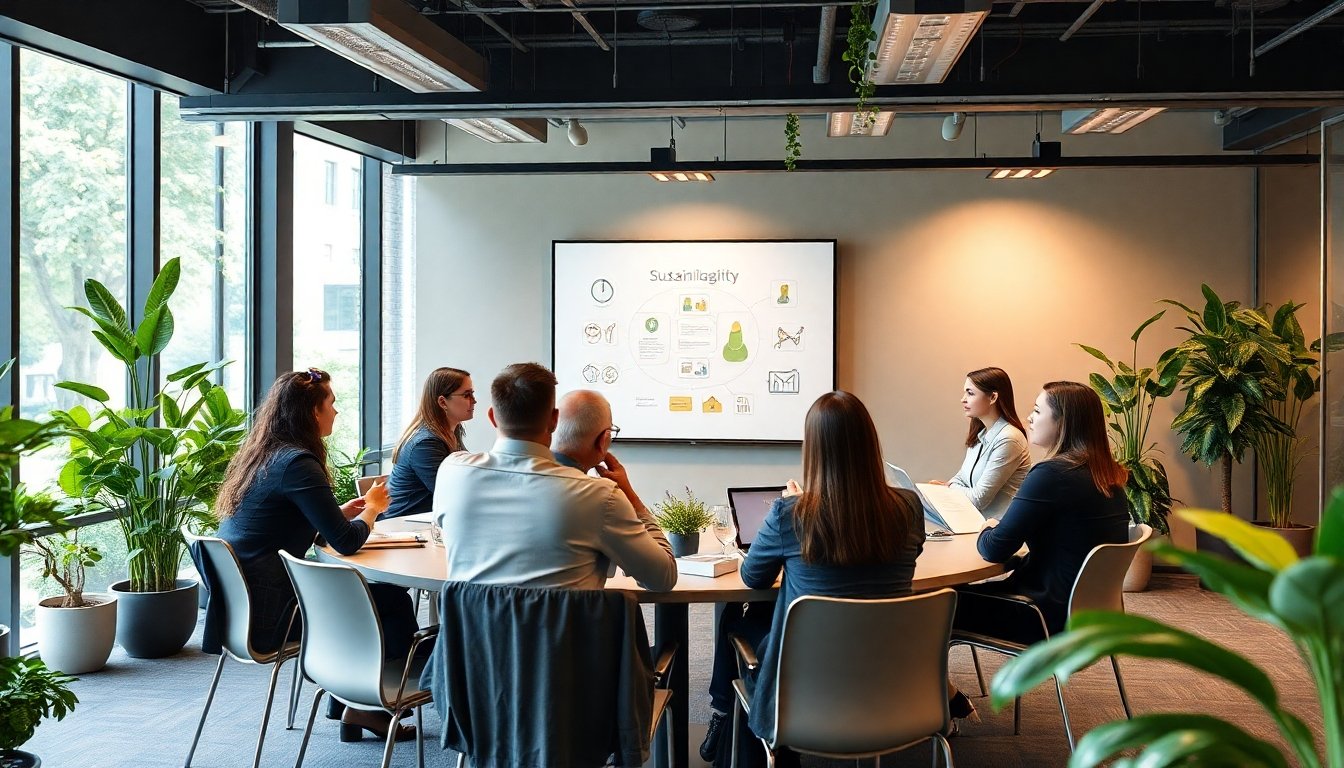 Workshop sobre estrategias sostenibles en una empresa